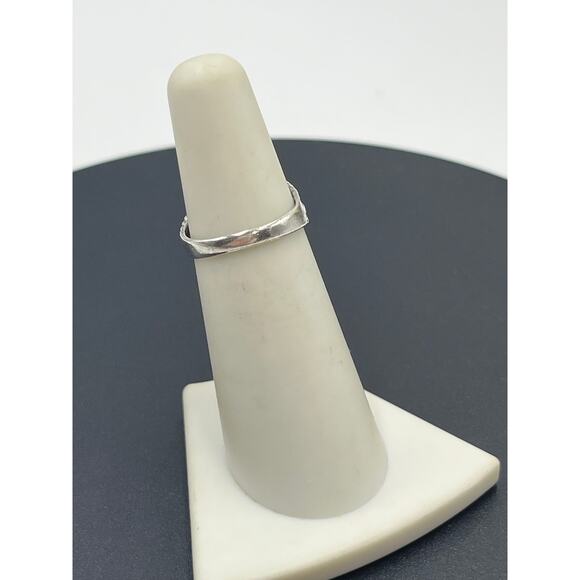 Sterling Silver Vintage Filigree Simulated Pink Sapphire Solitaire Ring 5.25 - Picture 5 of 14